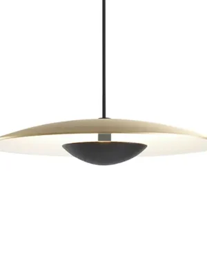 Dokud Zásoby Vydrží MARSET Ginger LED závěsné světlo, Triac Ø32cm mosaz/bílá