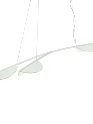 FLOS Almendra Organická závěsná lampa 3fl krátká bílá Cenová Bomba