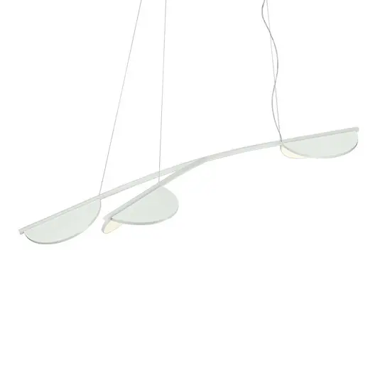 FLOS Almendra Organická závěsná lampa 3fl krátká bílá Cenová Bomba