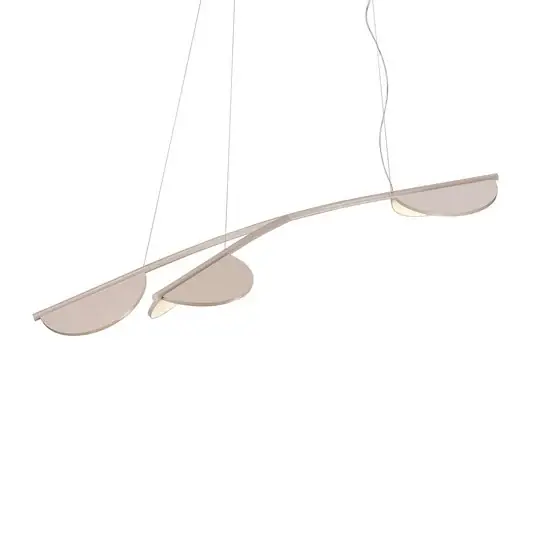 Akce FLOS Almendra Organická závěsná lampa 3fl krátká růžová