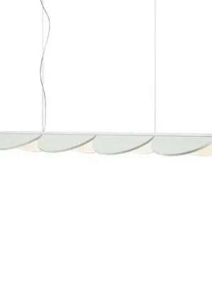 Sleva FLOS Almendra Linear LED závěsné 4 zdroje bílá