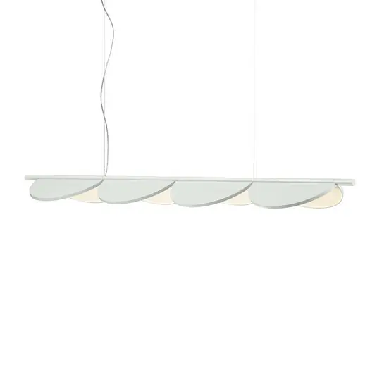 Sleva FLOS Almendra Linear LED závěsné 4 zdroje bílá