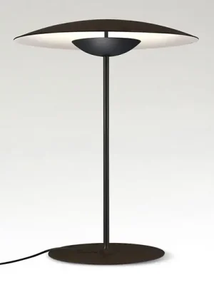 MARSET Ginger M LED stolní lampa Ø42cm wenge/bílá Omezená Nabídka