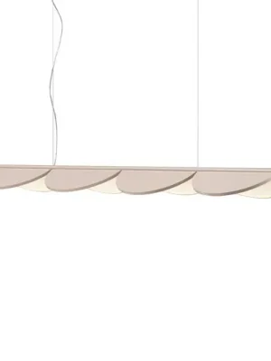 FLOS Almendra Linear LED závěsné 4 zdroje, růžová Ověřený