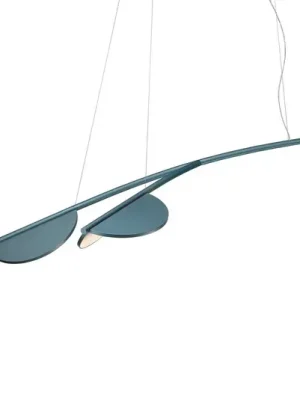 FLOS Almendra Organická závěsná lampa 2fl krátká modrá Víkendová Akce