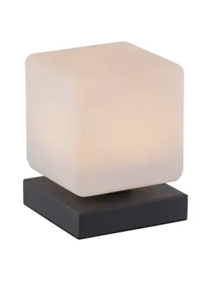 Výprodej Paul Neuhaus LED stolní lampa Dadoa, antracit, sklo, stmívatelná