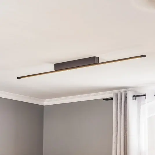 Ihned K Objednání Stropní svítidlo Quitani LED Tolu, černé, 118 cm