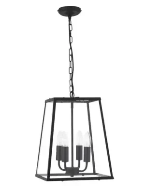 Objednat Nyní Závěsné světlo Lantern, černá, 4 zdroje
