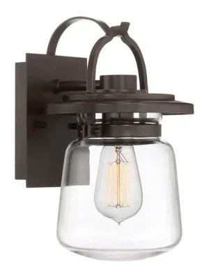 Objednat Nyní Venkovní nástěnná lampa Lasalle, černá/čirá, výška 29,6 cm