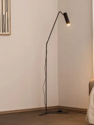 Oblíbený Stojací lampa Eye Super s pohyblivou hlavou, černá
