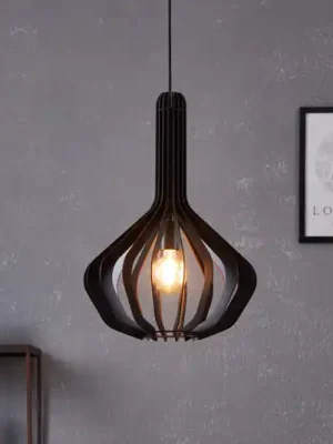 Závěsné světlo Velasco v černé barvě, Ø 38 cm Nová Kolekce