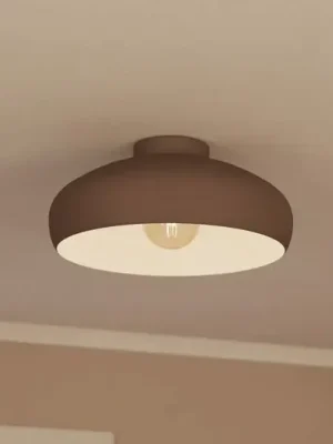 Stropní světlo Mogano, Ø40cm, kávově hnědá Výprodej