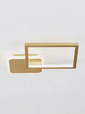 Stropní svítidlo LED Gafares, zlatá barva, hliník, 33 cm, dálkové ovládání CCT Super Cena