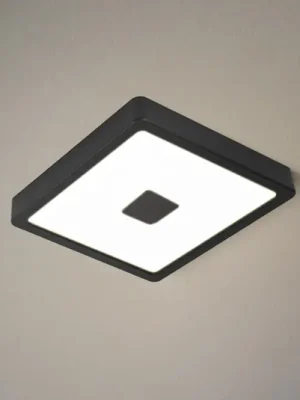 Venkovní stropní svítidlo LED Iphias 2, 21x21 cm, černé Časově Omezené