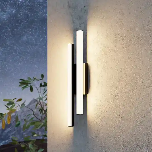 Bezpečná Platba Venkovní nástěnné svítidlo LED Serricella, černé