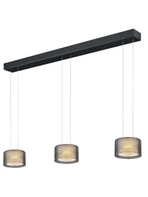 Závěsné svítidlo BANKAMP Grand Groove LED, třílampovka Cenově Výhodný