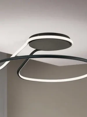 Pouze Dnes LED stropní světlo Claire, černá, stmívatelné