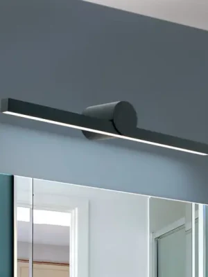 Bezpečná Platba Zrcadlové světlo LED Beauty, šířka 61 cm, černé
