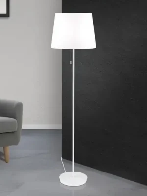 Textilní stojací lampa Ludwig, bílá Cenový Hit
