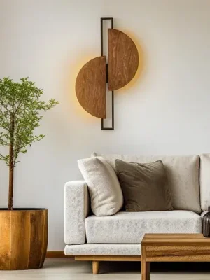 Koupit Online LED nástěnné světlo Sunrise LED ze dřeva