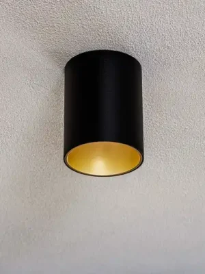 Stropní světlo Eye Tone, černá/zlatá Aktuální