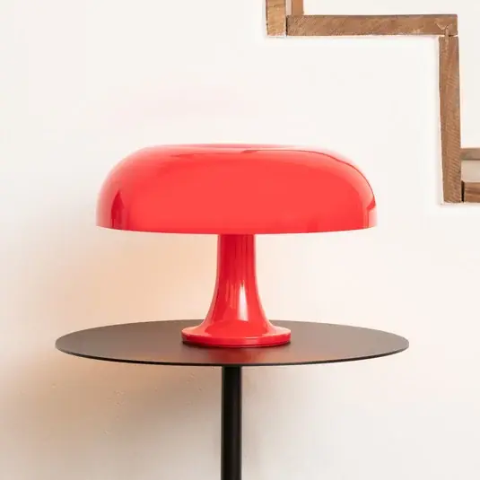 Artemide Nessino - designová stolní lampa, červená Originální