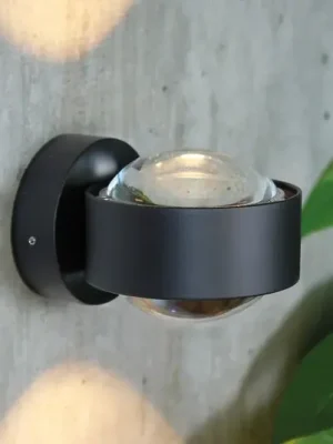 Puk Mini Wall, G9, čirá skla, matná černá Časově Omezené