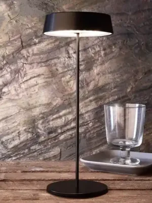 LED stolní lampa Miram s baterií stmívatelná černá Přímo Od Výrobce