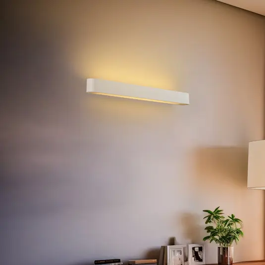 Nástěnné světlo Soft, šířka 60 cm, bílé, hliník, G13 Aktuální