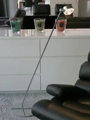 Pohyblivá stojací lampa PUK FLOOR, chrom Časově Omezené