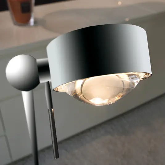 Pohyblivá stojací lampa PUK FLOOR, matný chrom Nakupujte Hned