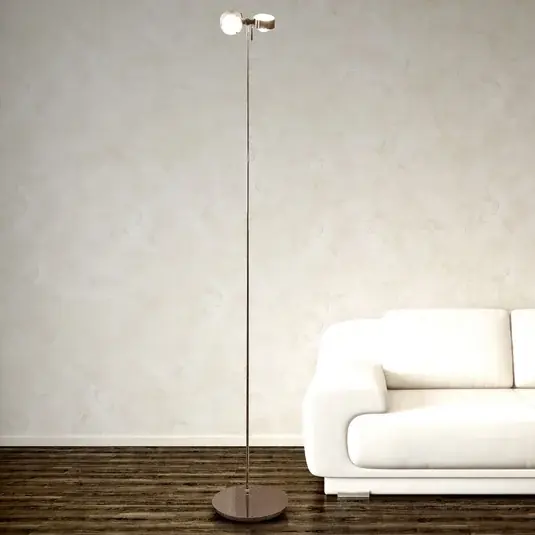 Sezónní Sleva Flexibilní stojací lampa PUK FLOOR, chrom, 2 světla.