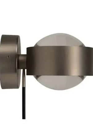 Nástěnné svítidlo Puk Wall Mini Plus, matný nikl, sklo, otočné Ověřený