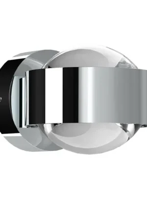 Sleva Puk Mini Wall LED 2x8W čiré čočky, chrom