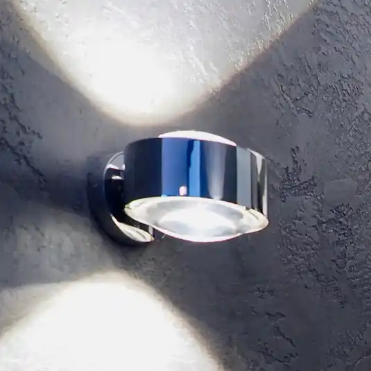 Puk Maxx Wall, LED, čirá skla, chrom Ověřený