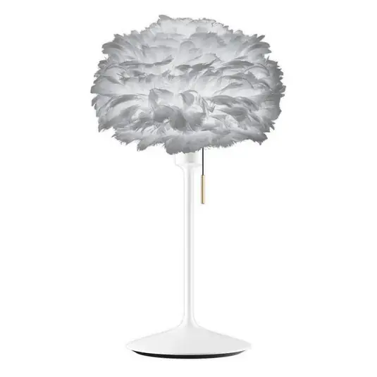 Oblíbený UMAGE Eos mini stolní lampa světle šedá/bílá