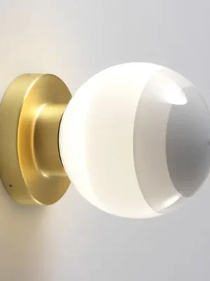 Nejlepší Volba MARSET LED nástěnné světlo Dipping Light A2, bílá/zlatá