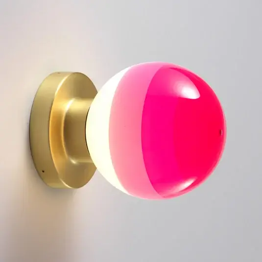 Odeslání Ihned MARSET LED nástěnné světlo Dipping Light A2, růžová/zlatá