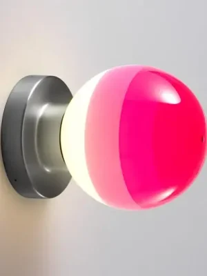 Tovární Cena MARSET LED nástěnné světlo Dipping Light A2, růžová/šedá