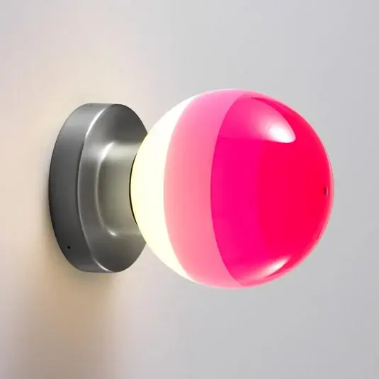 Tovární Cena MARSET LED nástěnné světlo Dipping Light A2, růžová/šedá
