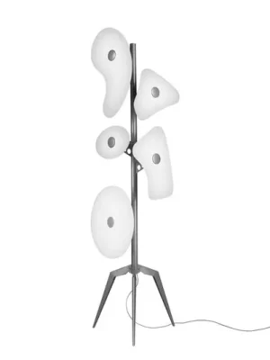 Must-Have Foscarini Orbital stojací lampa prvky ze skla bílá