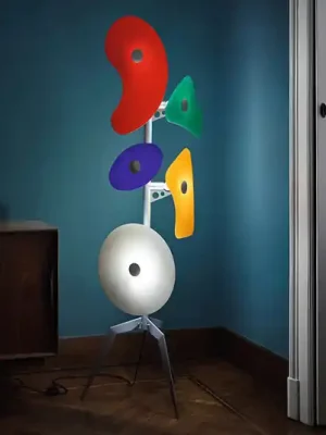 Pouze Dnes Foscarini Orbital stojací lampa prvky sklo pestrá