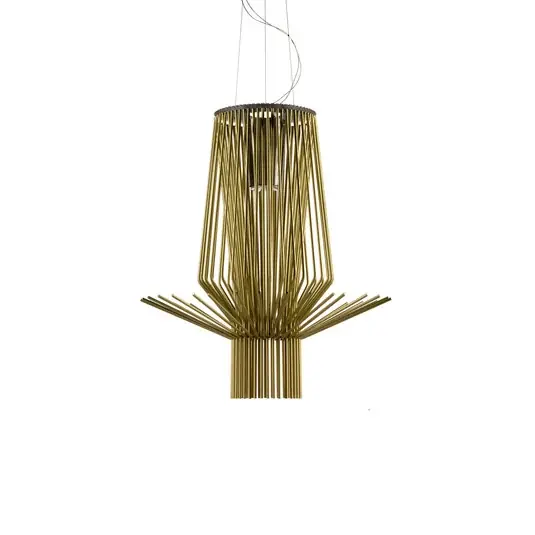 Foscarini Allegretto Assai závěsné světlo, zlatá Vysoce Kvalitní