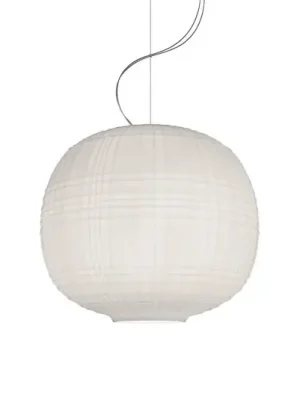 Novinka Foscarini Tartan LED závěsné světlo, bílá