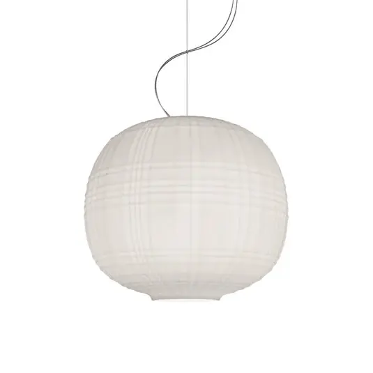 Novinka Foscarini Tartan LED závěsné světlo, bílá