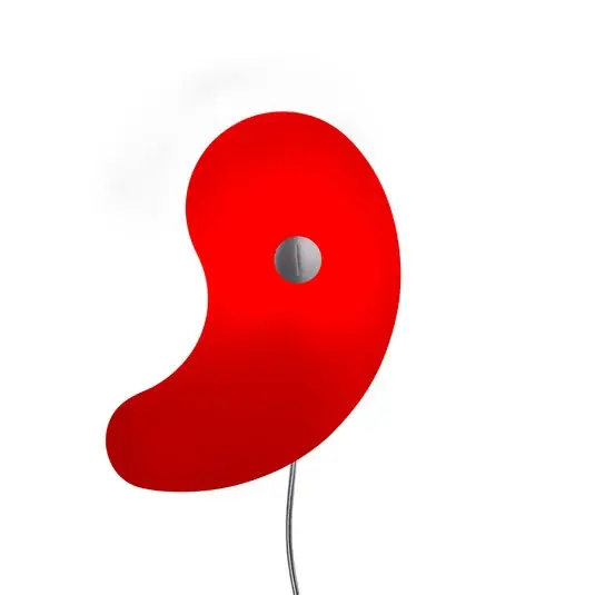 Must-Have Foscarini Bit 1 nástěnné světlo, sklo, červená