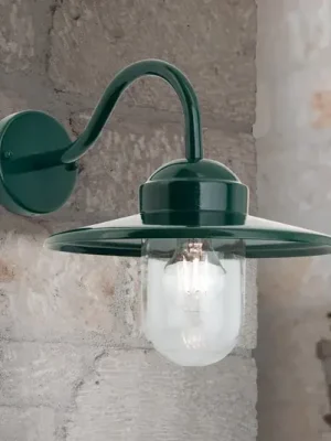 Venkovní nástěnné svítidlo Edward ve vintage stylu tmavě zelené barvy Jen Po Omezenou Doba