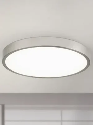 Sezónní Sleva Stropní svítidlo Bully LED, matný nikl, Ø 28 cm