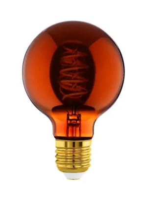Časově Omezené LED globe E27 G80 4W filament 2 000 K měď