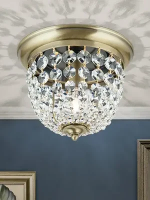 Stropní svítidlo Plafond, patina/průhledné, Ø 26 cm Nová Kolekce